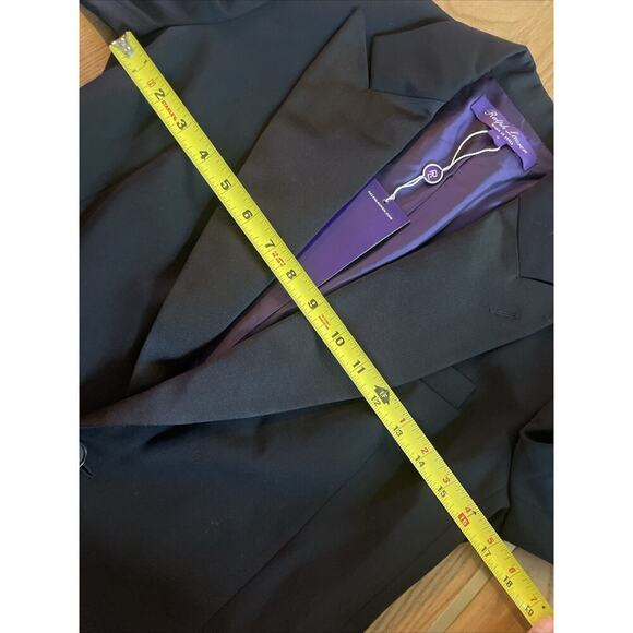 Ralph Lauren Collection Purple Label Truett Wool Gabardine Tuxedo Jacket Blazer - Picture 10 of 13